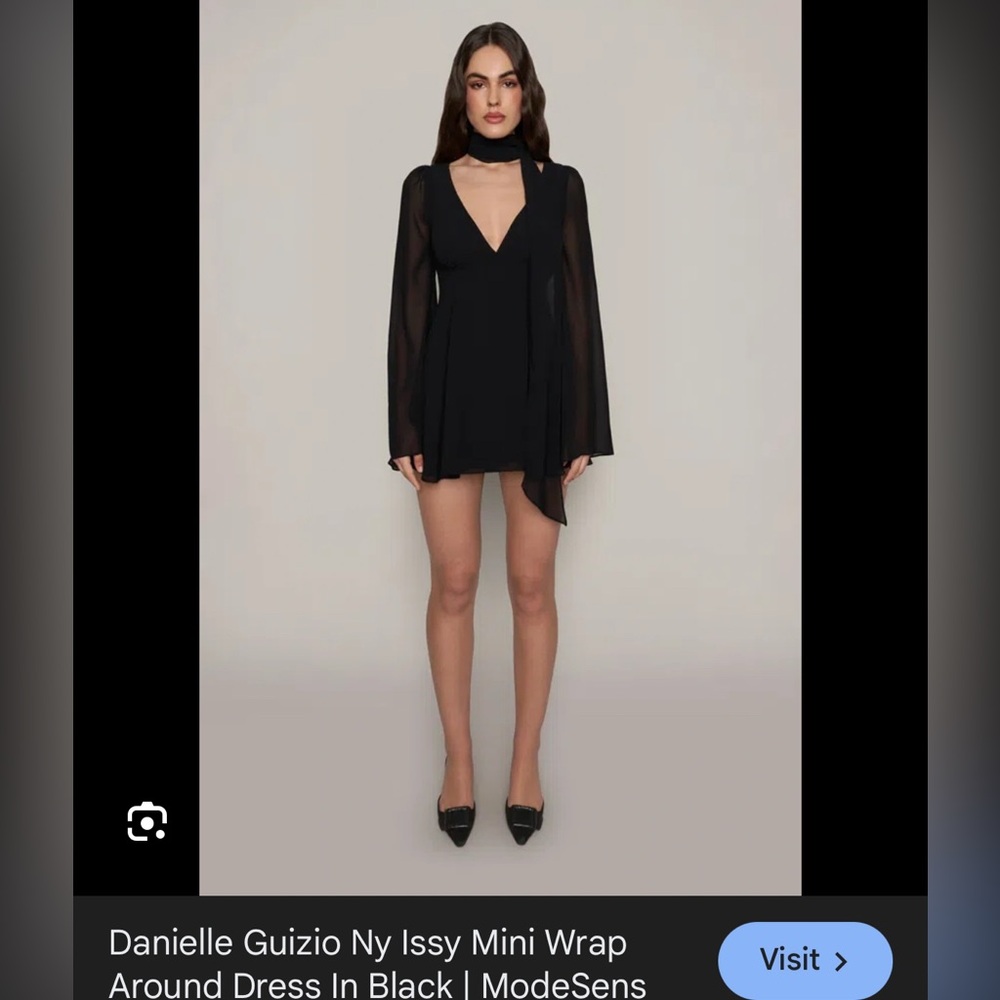 Danielle Guizio Elegant Black Mini Dress